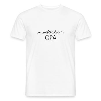 Weltbester Opa - Männer T-Shirt - Weiß - Vorne - AI Model Male 178 dark (178cm)
