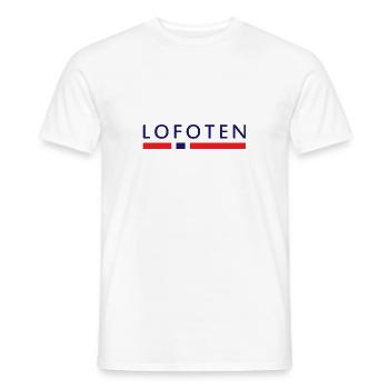 Lofoten North Gift Scandinavian Countries - Men's T-Shirt - white - Front - AI Model Male 178 dark (178cm)