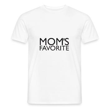 Mom's Favorite - Men's T-Shirt - white - Front - AI Model Male 178 dark (178cm)