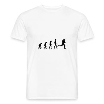 American Football - Men's T-Shirt - white - Front - AI Model Male 178 dark (178cm)