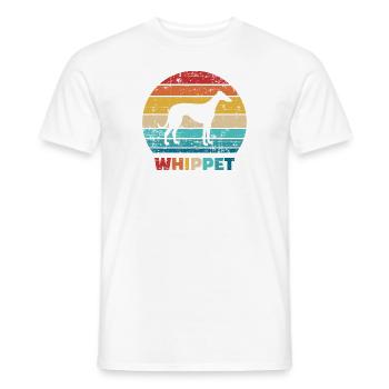 Whippet - Men's T-Shirt - white - Front - AI Model Male 178 dark (178cm)