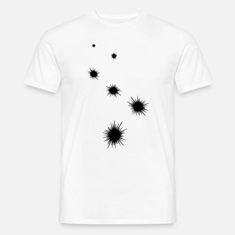 Seeigelicon symbol - Männer T-Shirt - Weiß