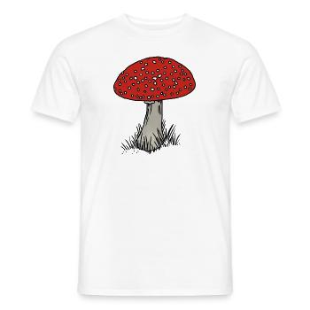 Toadstool coloré - T-shirt homme - blanc - Devant - AI Model Male 178 dark (178cm)