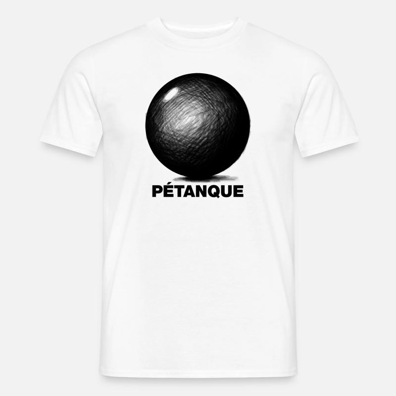 Boule/Petanque - Männer T-Shirt - Weiß