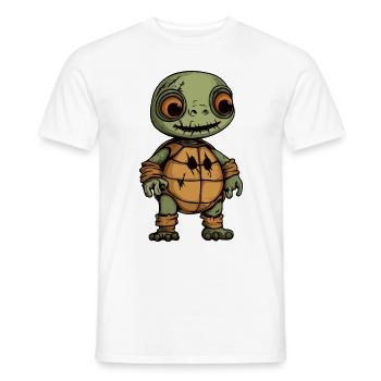 Turtle Halloween Comic Funny - Men's T-Shirt - white - Front - AI Model Male 178 dark (178cm)