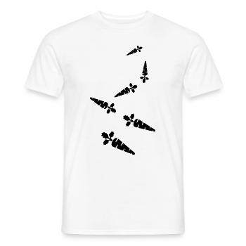 Carotte symbole carotte - T-shirt homme - blanc - Devant - AI Model Male 178 dark (178cm)