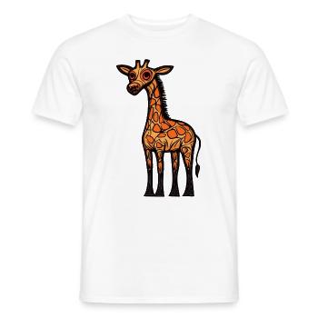 Giraffe Halloween Tier - Männer T-Shirt - Weiß - Vorne - AI Model Male 178 dark (178cm)
