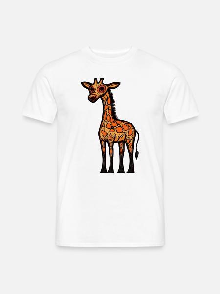 Giraffe Halloween Animal - Men's T-Shirt - white