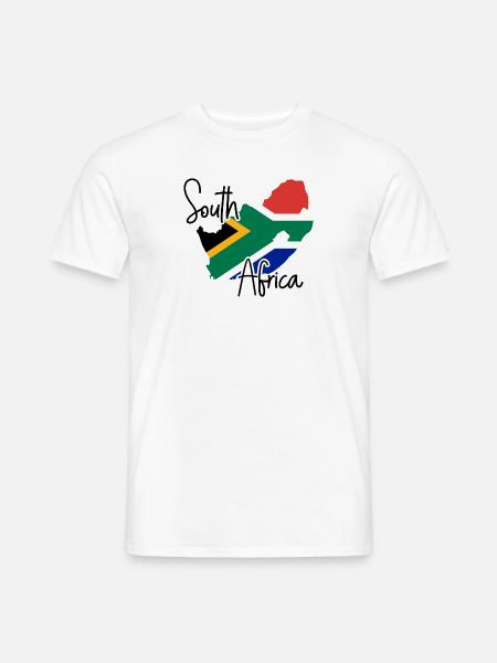 Südafrika - Männer T-Shirt - Weiß
