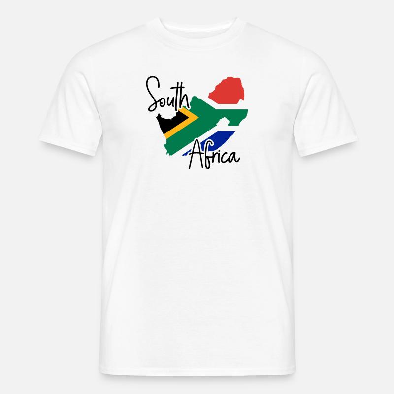 Südafrika - Männer T-Shirt - Weiß