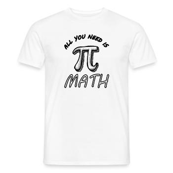 Mathématiques mathématiques Étudiant en maths - T-shirt homme - blanc - Devant - AI Model Male 178 dark (178cm)