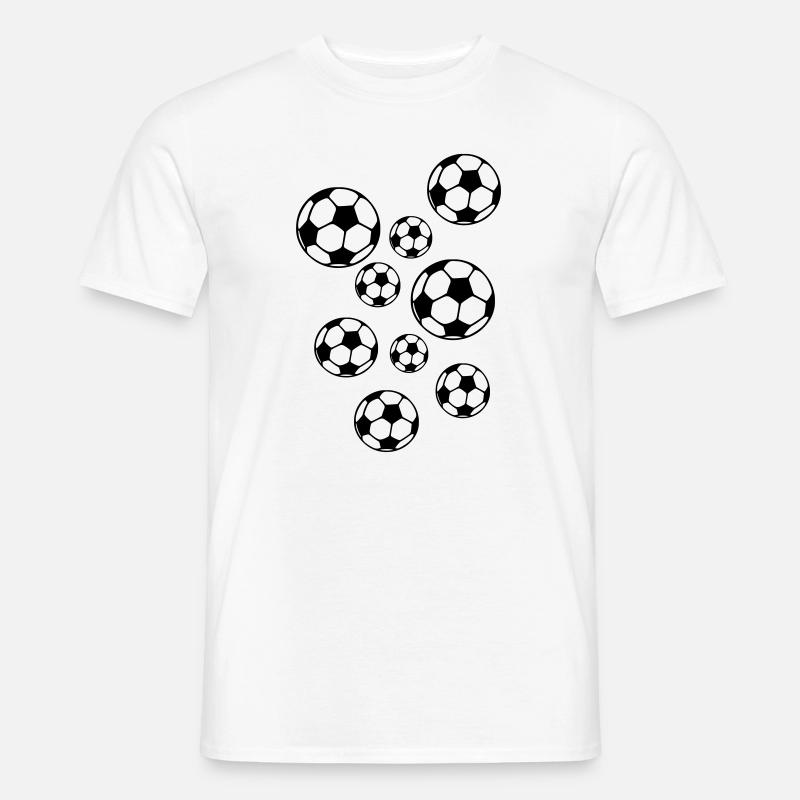 Fussball - Männer T-Shirt - Weiß