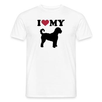 Labradoodle - Männer T-Shirt - Weiß - Vorne - AI Model Male 178 dark (178cm)