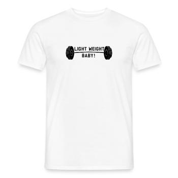 Light weight Baby! - Men's T-Shirt - white - Front - AI Model Male 178 dark (178cm)