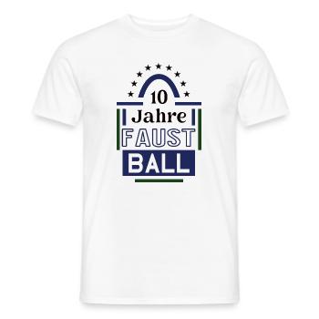 10 Jahre Faustball Jubiläum Faustballspieler Jubi - Männer T-Shirt - Weiß - Vorne - AI Model Male 178 dark (178cm)