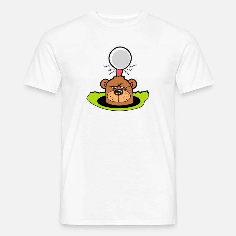 Gopher golf ball golf golfer golfer golf course - Men’s T-shirt - white
