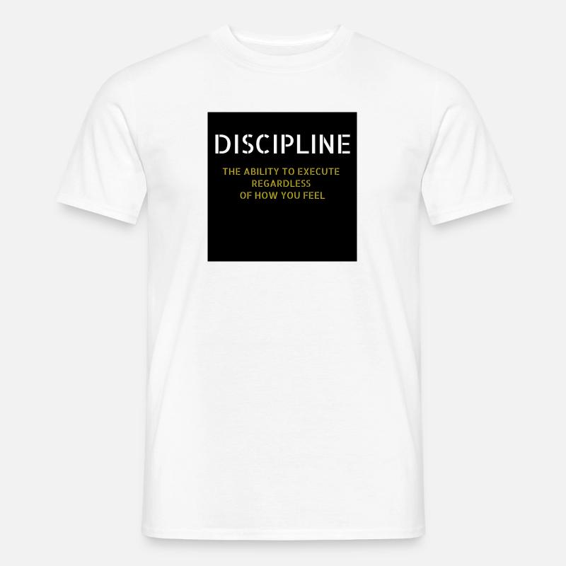 DISCIPLINE - Mænd T-shirt - hvid