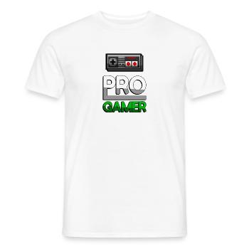 PRO GAMER (Grün) + NES Controller - Gaming - Männer T-Shirt - Weiß - Vorne - AI Model Male 178 dark (178cm)