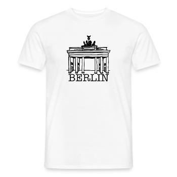 Berlin Brandenburger Tor - Männer T-Shirt - Weiß - Vorne - AI Model Male 178 dark (178cm)
