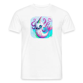 Cthulhucorn - Männer T-Shirt - Weiß - Vorne - AI Model Male 178 dark (178cm)