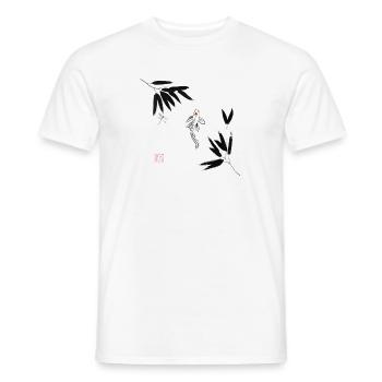 koi in water - T-shirt homme - blanc - Devant - AI Model Male 178 dark (178cm)