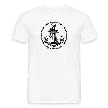 Anchor Boat Ship Nautical - Men's T-Shirt - white - Front - AI Model Male 178 dark (178cm)