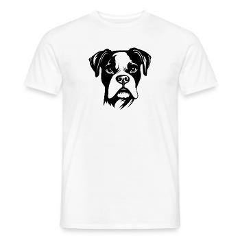 Boxer Dog Dog Breeds - Men's T-Shirt - white - Front - AI Model Male 178 dark (178cm)