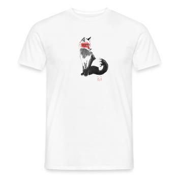 Fuchs - Männer T-Shirt - Weiß - Vorne - AI Model Male 178 dark (178cm)