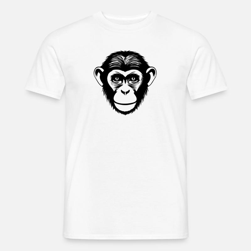 Monkey Monkey Monkey Face Jungle - Men's T-shirt - white
