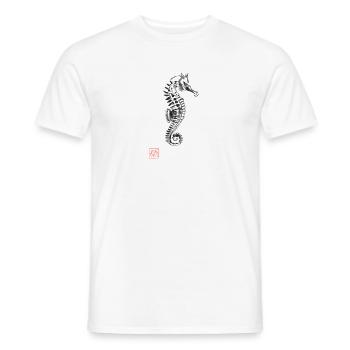 Seepferdchen - Männer T-Shirt - Weiß - Vorne - AI Model Male 178 dark (178cm)