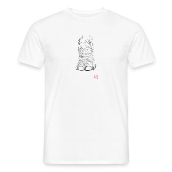 Elefantenfuß - Männer T-Shirt - Weiß - Vorne - AI Model Male 178 dark (178cm)