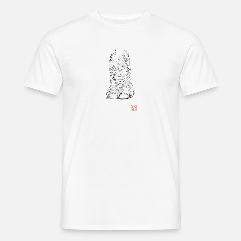 Elefantenfuß - Männer T-Shirt - Weiß