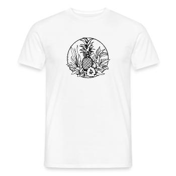 Ananas - Männer T-Shirt - Weiß - Vorne - AI Model Male 178 dark (178cm)