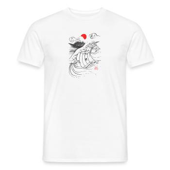 Brandung - Männer T-Shirt - Weiß - Vorne - AI Model Male 178 dark (178cm)