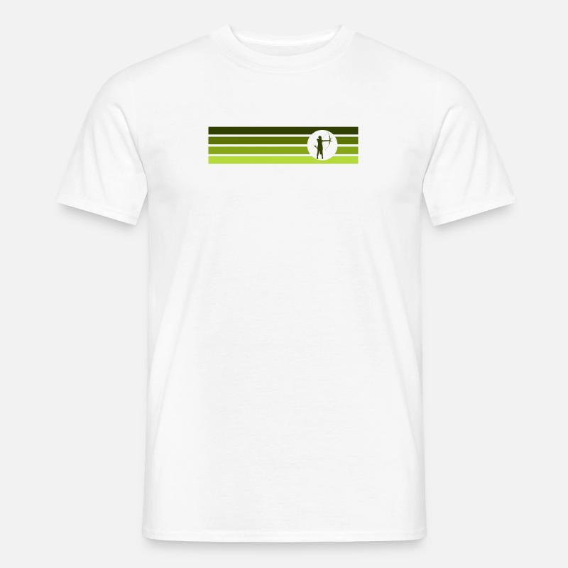 Bogen Bogenschießen Bogen - Männer T-Shirt - Weiß