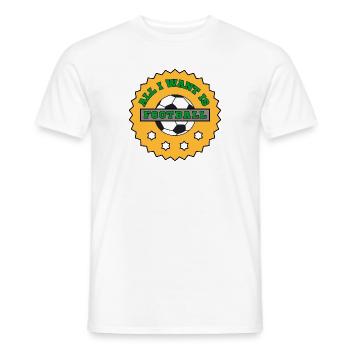 Fußball Design für kleine und große Fußballspieler - Männer T-Shirt - Weiß - Vorne - AI Model Male 178 dark (178cm)