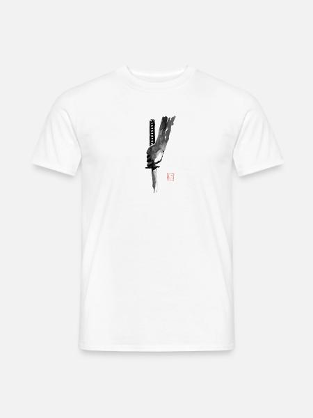hand and sword - Men's T-Shirt - white