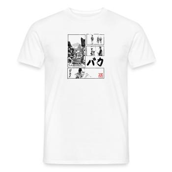 Baka Manga - Men's T-Shirt - white - Front - AI Model Male 178 dark (178cm)