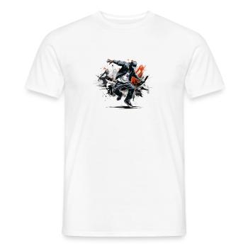Hip Hop Shadowdancer - T-shirt homme - blanc - Devant - AI Model Male 178 dark (178cm)