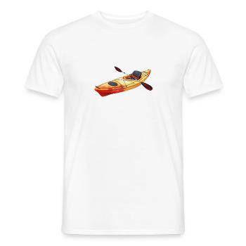 Kajak Kajakfahrer - Männer T-Shirt - Weiß - Vorne - AI Model Male 178 dark (178cm)