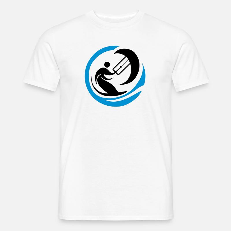 Kitesurfer - Männer T-Shirt - Weiß