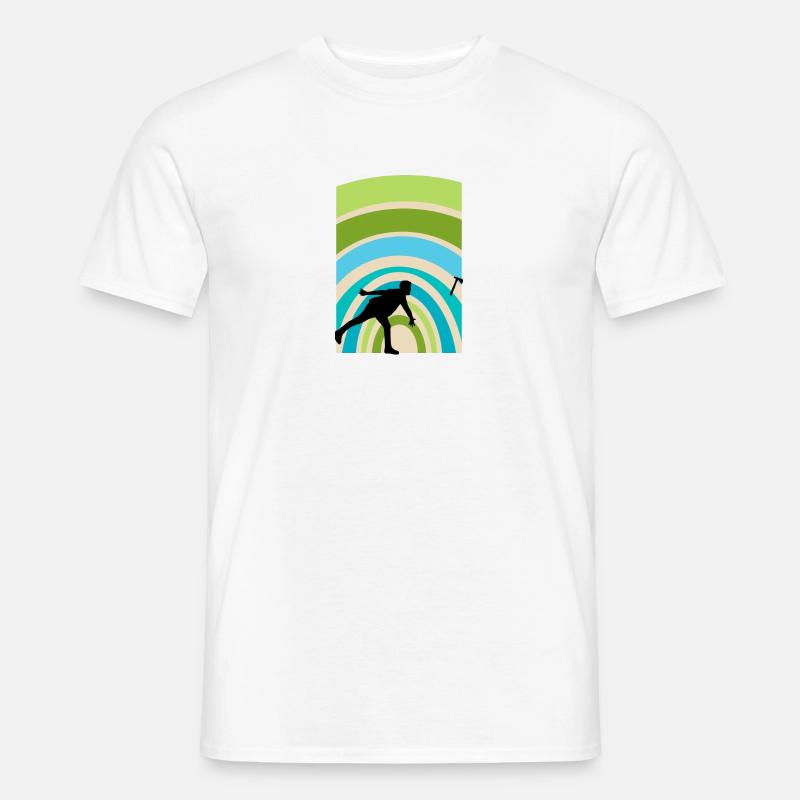 Axe Throwing Axtwerfer - Männer T-Shirt - Weiß