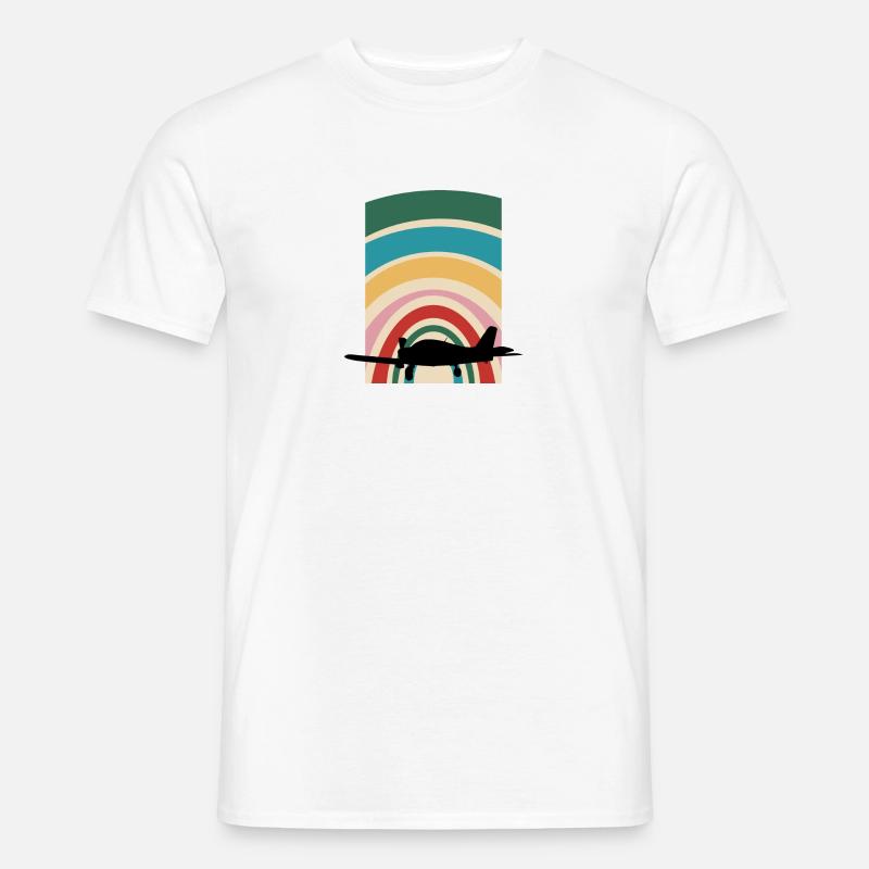 Pilot Flugzeug - Männer T-Shirt - Weiß
