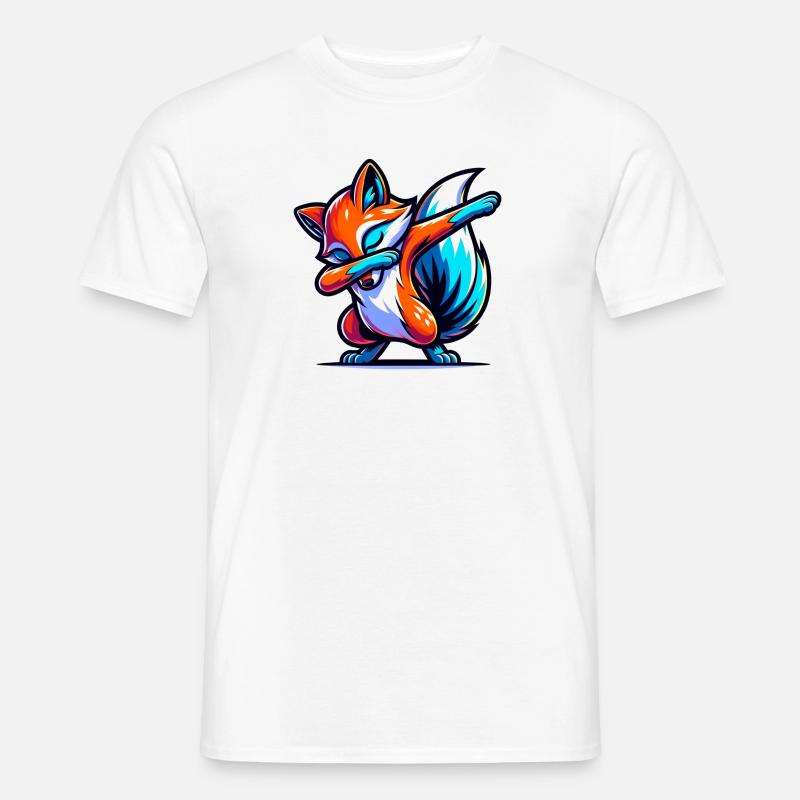 Fuchs Tier Wald Rotfuchs Wildnis - Männer T-Shirt - Weiß