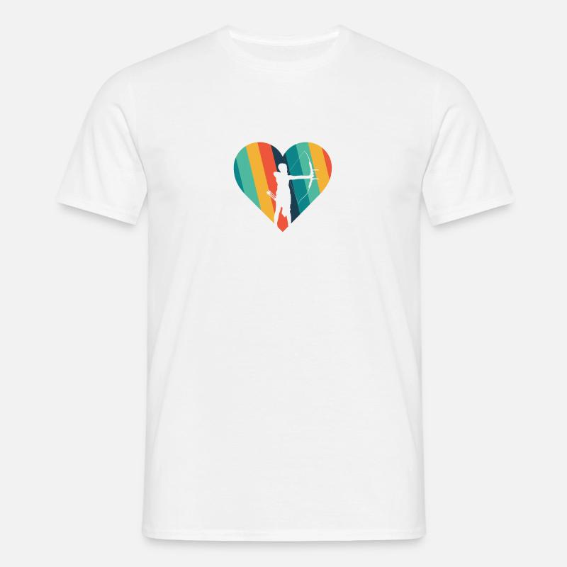 Bogen Armbrust Langbogen - Männer T-Shirt - Weiß
