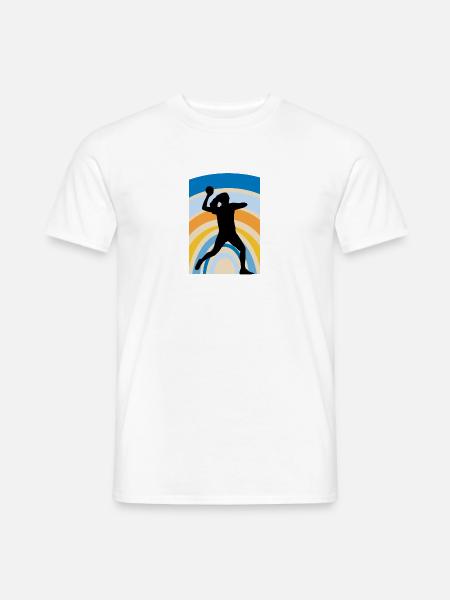 Mannschaft Dodgeball - Männer T-Shirt - Weiß