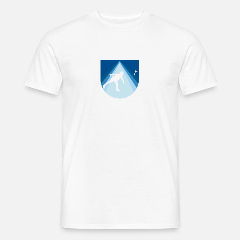 Axtwerfen Axt - Männer T-Shirt - Weiß