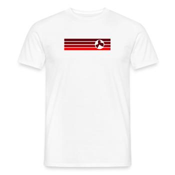 Arm Wrestling Bench Press Arm Wrestling - Men's T-Shirt - white - Front - AI Model Male 178 dark (178cm)