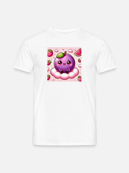 Kawaii Pflaume - Männer T-Shirt -