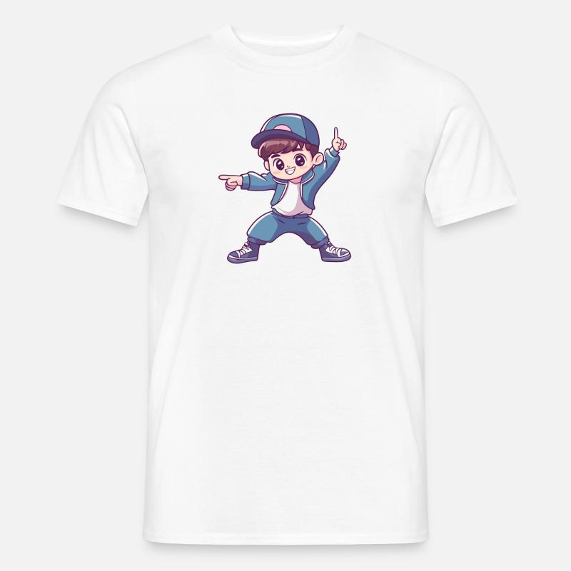 Breakdance Breakdancer Breakdancing - Männer T-Shirt - Weiß